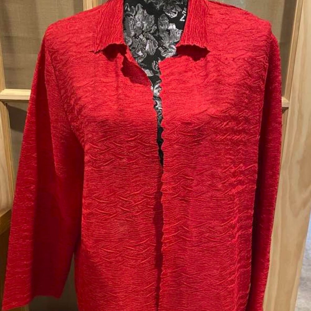Chico's Fuchsia/Hot Pink Crepe Dress Blazer, XXXL